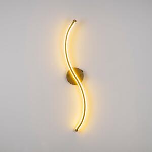 LED zidna lampa u zlatnoj boji Yilan – Opviq lights