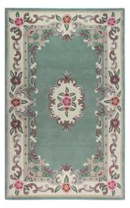 Zeleni vuneni tepih Flair Rugs Aubusson, 75 x 150 cm