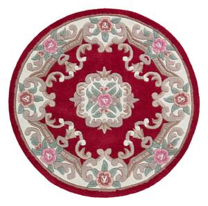 Crveni vuneni tepih Flair Rugs Aubusson, ⌀ 120 cm