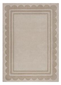 Ručno rađen vunen tepih u prirodnoj boji 120x170 cm Lois Scallop – Flair Rugs