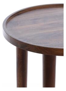 Okrugli pomoćni stol od masivnog bagrema ø 49 cm Qiano – Light & Living
