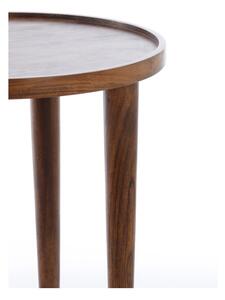 Okrugli pomoćni stol od masivnog bagrema ø 45 cm Qiano – Light & Living