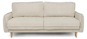 Bež sklopiva sofa od bouclé tkanine 215 cm Patti – Bonami Selection