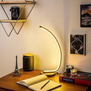 LED stolna lampa u zlatnoj boji (visina 43 cm) Bevel – Opviq lights