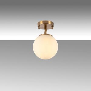 Bijela/u brončanoj boji stropna svjetiljka sa staklenim sjenilom ø 15 cm Atmaca – Opviq lights