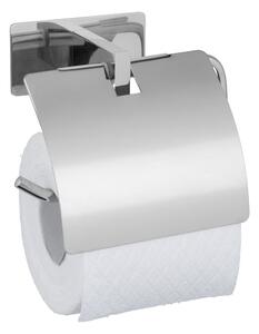 Samoljepljiv držač toaletnog papira od nehrđajućeg čelika u sjajno srebrnoj boji Genova – Wenko