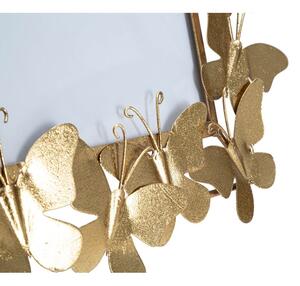 Metalni stojeći okvir u zlatnoj boji 35x38 cm Butterfly – Mauro Ferretti