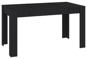 VidaXL Blagovaonski stol crni 140 x 74,5 x 76 cm od iverice