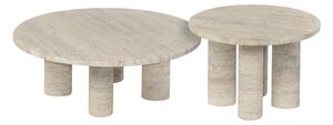 Okrugao pomoćni stol od kamenine ø 52 cm Volos – Blomus