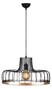 Crna/u bakrenoj boji viseća svjetiljka s metalnim sjenilom ø 53 cm Fellini – Opviq lights