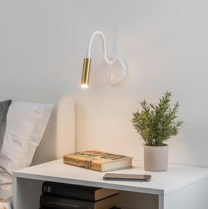 Brilagi - LED Prigušiva fleksibilna zidna lampa MAYA 1xG9/4W/230V bijela/zlatna
