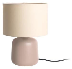 Smeđa stolna lampa s tekstilnim sjenilom (visina 33 cm) Alma – Leitmotiv