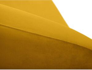Senf žuta baršunasta sofa 197 cm Santi – Interieurs 86