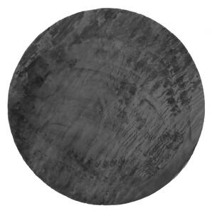 Antracitno sivi perivi okrugli tepih ø 80 cm Pelush Anthracite – Mila Home