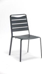 Antracitno sive metalne vrtne stolice u setu 4 kom Spring – Ezeis