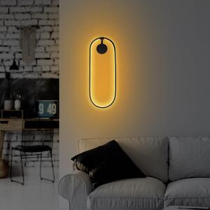 Crna LED zidna lampa Can – Opviq lights