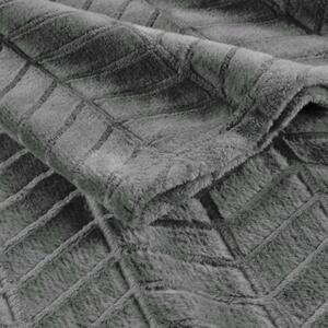 Sivi prekrivač od mikroflanela 180x220 cm Arya – douceur d'intérieur