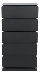 Crna metalna komoda 37x72,5 cm Joey – Spinder Design