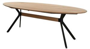 Blagovaonski stol s hrastovom pločom stola u prirodnoj boji 100x240 cm Nori – Light & Living