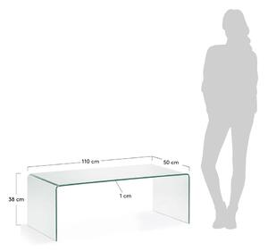 Stakleni stolić za kavu 50x110 cm Burano – Kave Home