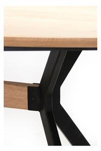 Blagovaonski stol s hrastovom pločom stola u prirodnoj boji 100x240 cm Nori – Light & Living