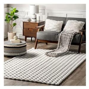 Bijeli periv tepih 150x230 cm Bubble White – Mila Home