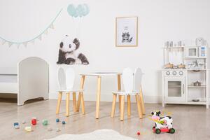 Ourbaby - Dječji stolić i stolice s ušima zeca