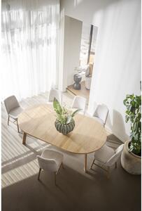 Okrugao proširiv blagovaonski stol u dekoru hrasta u prirodnoj boji ø 130 cm Glenside – Rowico