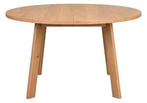 Okrugao proširiv blagovaonski stol u dekoru hrasta u prirodnoj boji ø 130 cm Glenside – Rowico