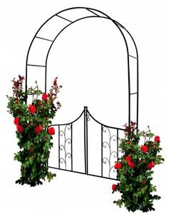 Vrtna pergola s vratima 138x40x240 cm | jaks
