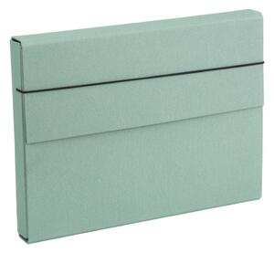 Zeleni kartonski uredski organizator Olof Canvas Paper Laminate – Bigso
