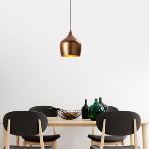 Viseća svjetiljka u bakrenoj boji s metalnim sjenilom ø 20 cm Murek – Opviq lights