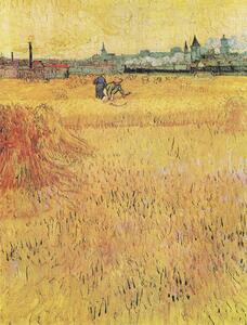 Reprodukcija Wheat field with View of Arles (1888), Vincent van Gogh