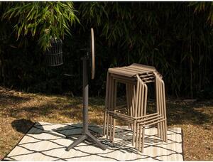 Okrugli vrtni barski stol aluminijski ø 55,5 cm Alicante – Ezeis