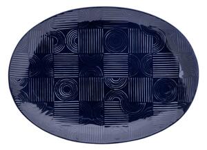 Tamno plavi keramički tanjur za posluživanje 30x41 cm Arc – Maxwell & Williams