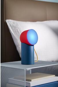 Crvena/plava LED stolna lampa (visina 14 cm) Orbe – Lexon