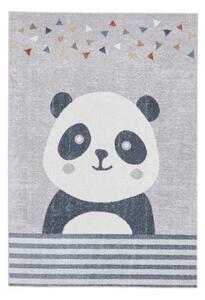 Svijetlo sivi dječji tepih 80x150 cm Vida Kids Panda – Think Rugs