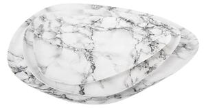 Metalni ukrasni pladanj 26x29.5 cm Marble Look – PT LIVING