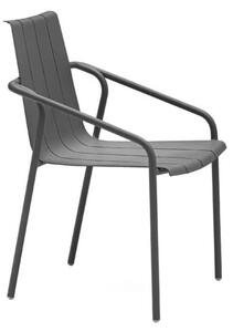 Antracitno sive metalne vrtne stolice u setu 4 kom Fleole – Ezeis