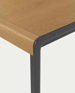 Proširiv blagovaonski stol s hrastovom pločom stola u prirodnoj boji 80x160 cm Nadyria – Kave Home
