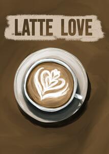 Ilustracija Latte Love, EMELIEmaria