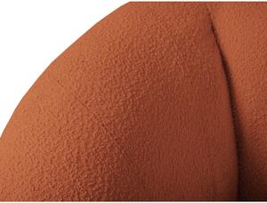 Narančasta sofa od bouclé tkanine 230 cm Essen – Cosmopolitan Design