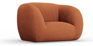 Narančasta fotelja od bouclé tkanine Essen – Cosmopolitan Design