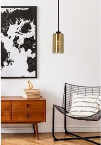 Crna/u zlatnoj boji viseća svjetiljka sa staklenim sjenilom Cox – Candellux Lighting