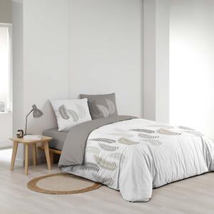 Bijela/siva pamučna posteljina za bračni krevet 200x200 cm Goyave – douceur d'intérieur