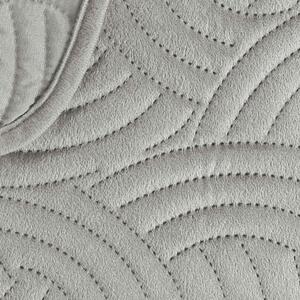 Sivi prekrivač od samta 220x240 cm Solange – douceur d'intérieur