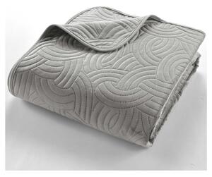 Sivi prekrivač od samta 220x240 cm Solange – douceur d'intérieur