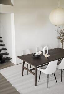 Tamno smeđi blagovaonski stol u dekoru hrasta 100x220 cm Plainfield – Rowico