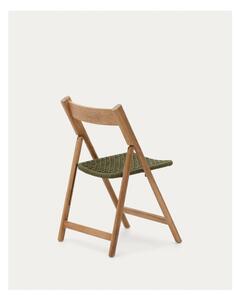 Zelena/u prirodnoj boji vrtna stolica od masivnog drveta Dandara – Kave Home