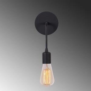Mat crna zidna lampa Dartini – Opviq lights
